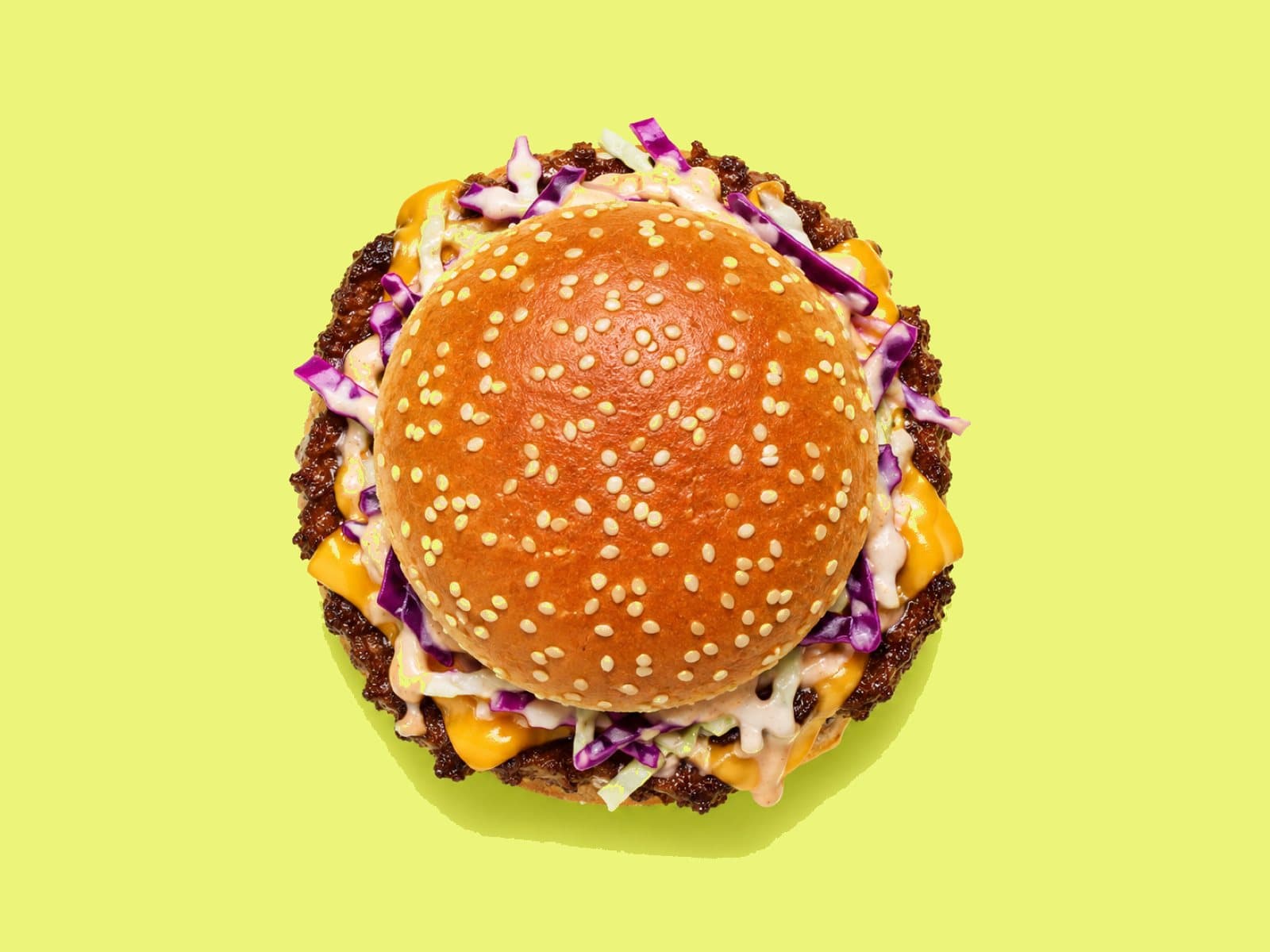 Dubbele burger met slaw