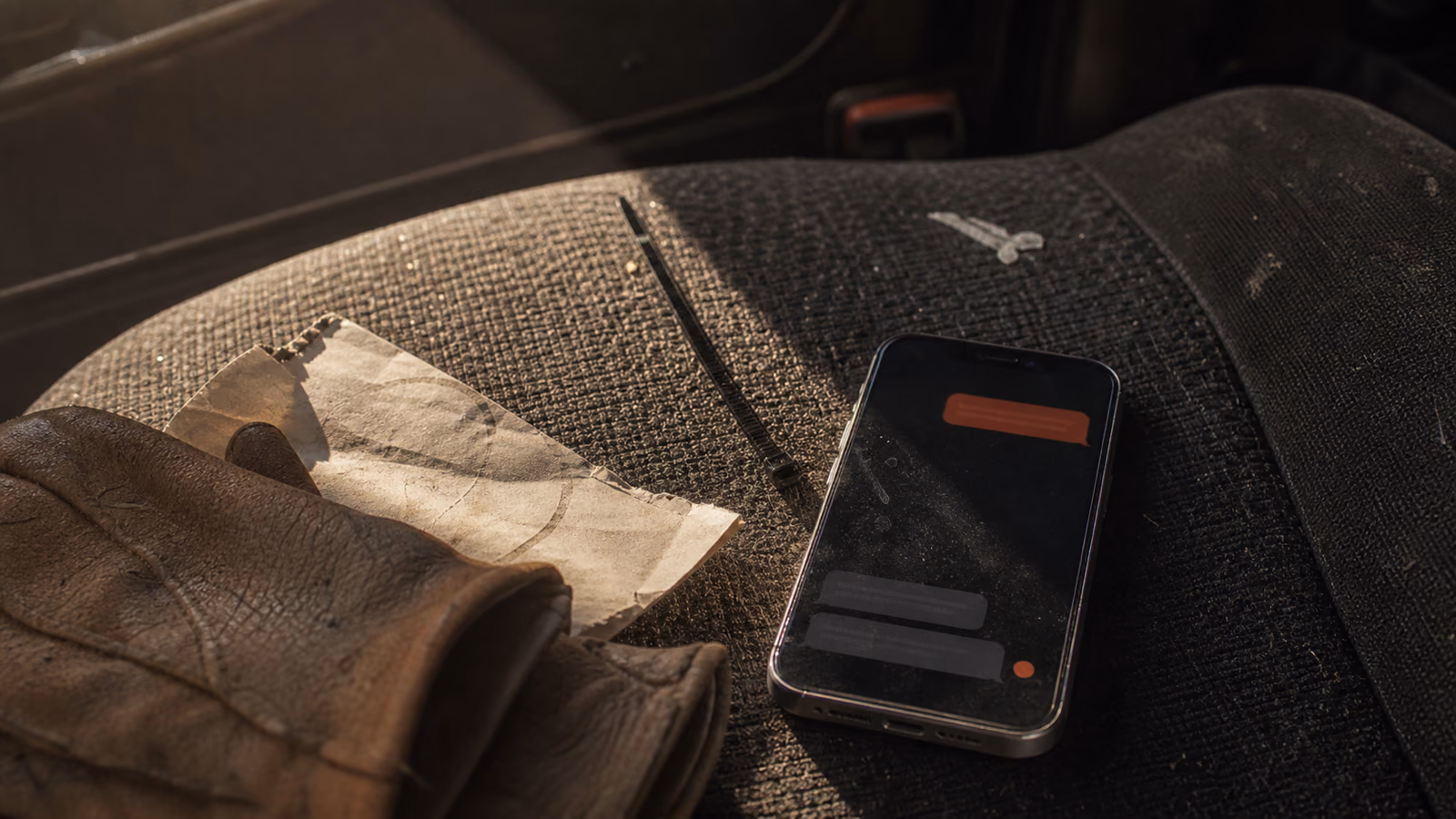 telefoon met een gesprek dat na het automatische antwoord stil bleef