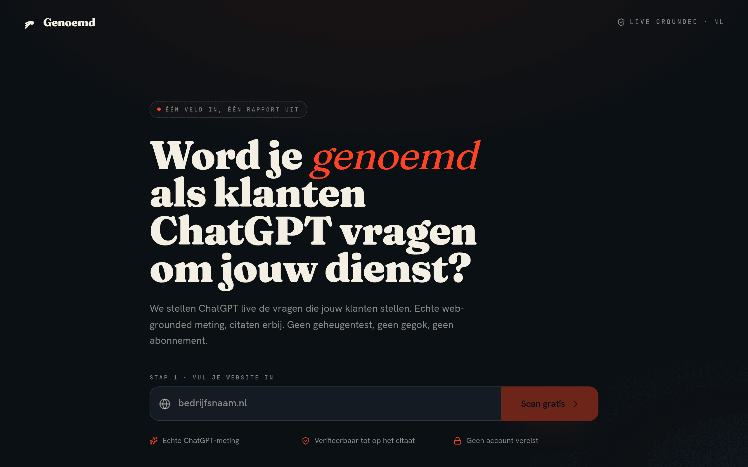 Screenshot van Genoemd
