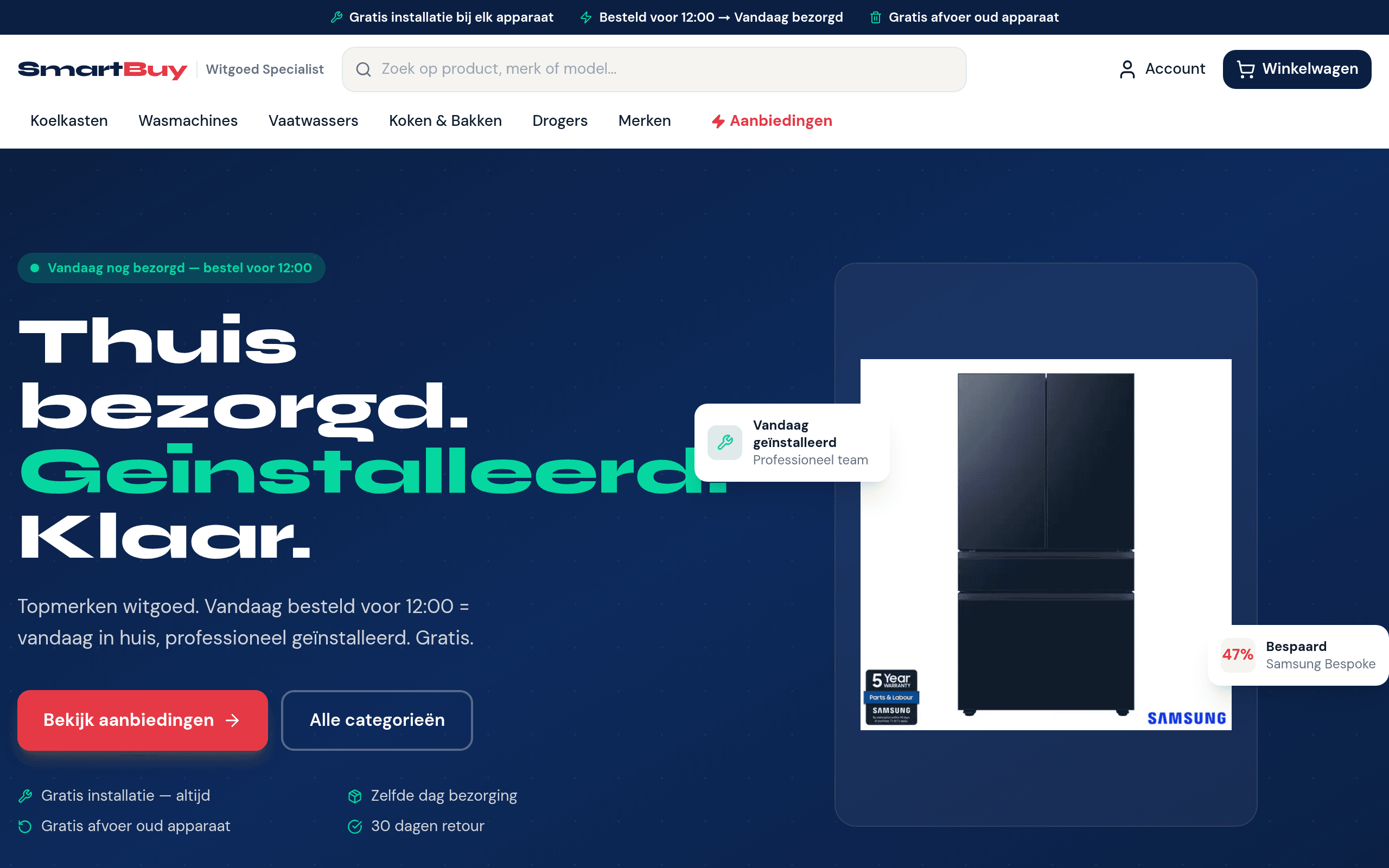 Screenshot van SmartBuy
